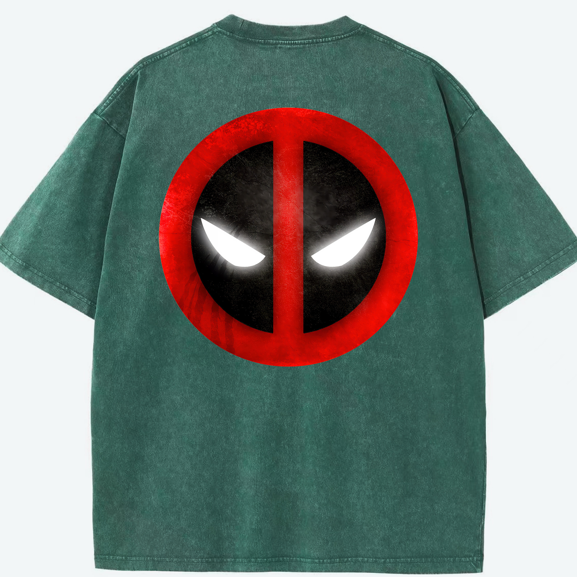 （画像用） Deadpool デッドプール 綿100% ヴィンテージ風 半袖Tシャツ（背面プリント）